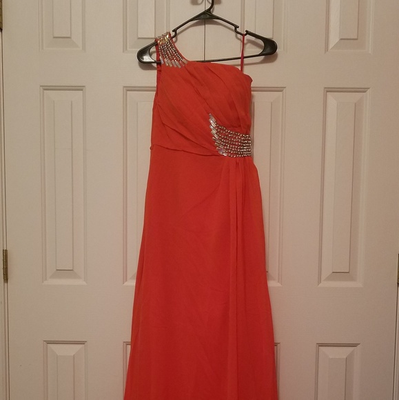 Coral Ball Gown - Picture 1 of 4